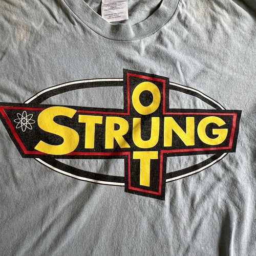 90s Strung Out Fat Wreck Chords Punk Band T Shirt Size Large Retro Vintage - Picture 3 of 16