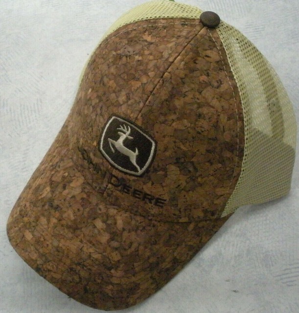 brown john deere hat