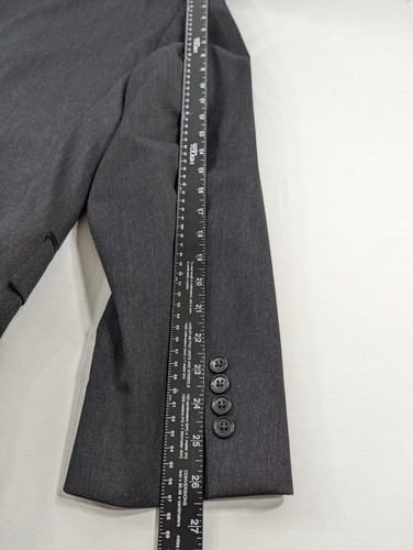Jos. Bank Signature Blazer Sport Mantel Jacke 100% Wolle 44 L dunkelgrau Crosshatch - Bild 8 von 11