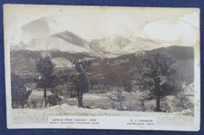 RP Estes Park Colorado Longs Peak F J Francis Postcard As-Is
