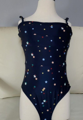 Summersalt Oasis One Piece Women's Size 8, 10, 14 Swimsuit Navy Stars Design NWT