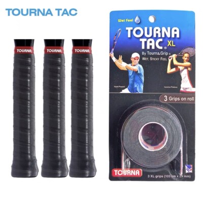 Grip Mega TAC Padel Tourna - Noir XL, Le Plus Collant Pour Joueurs Adultes