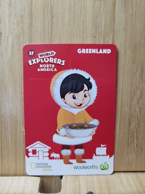Woolworths World Explorers #37 GREENLAND Card  FREE POST