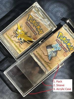 Premium Acrylic Cases for Pokémon Loose Packs | Superior Protection