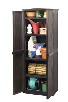 Keter 6032 Gartenschrank Rattan Style Utility Shed 