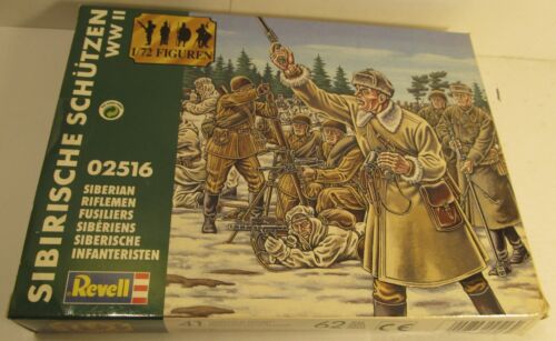 Revell Siberian Riflemen WWII No. 02516 1/72, 19 Figures, 4.5 Pairs Skis - Picture 1 of 9