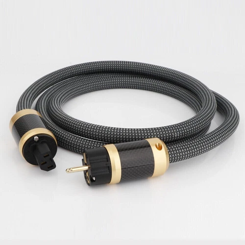 Audiophile 12AWG OCC vergoldet US EU Schuko AU HIFI Stromkabel Netzkabel - Bild 2 von 10