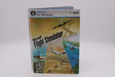 Microsoft Flight Simulator X  Deluxe Edition PC DVD 2006 Windows Key Code