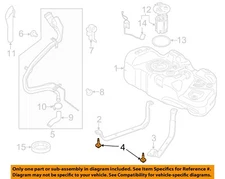 FORD OEM 11-23 Escape Fuel System Components-Fuel Tank Strap Bolt W700222S442