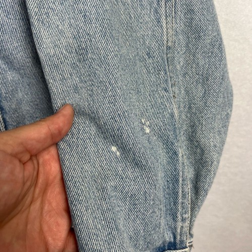 RARE VTG Nothing Else Is A Pepsi Embroidered Pepsi Logo Trucker Denim Jacket L - Picture 7 of 12