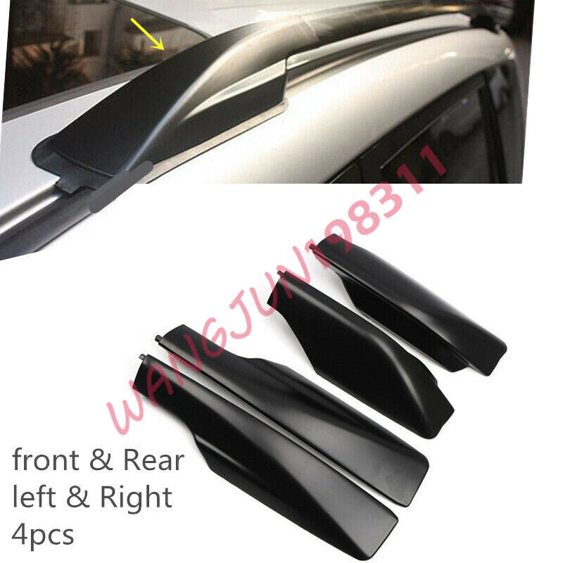 Buy TFCFL 4Pcs Black ABS Roof Rack Bar Rail End Protection Cover