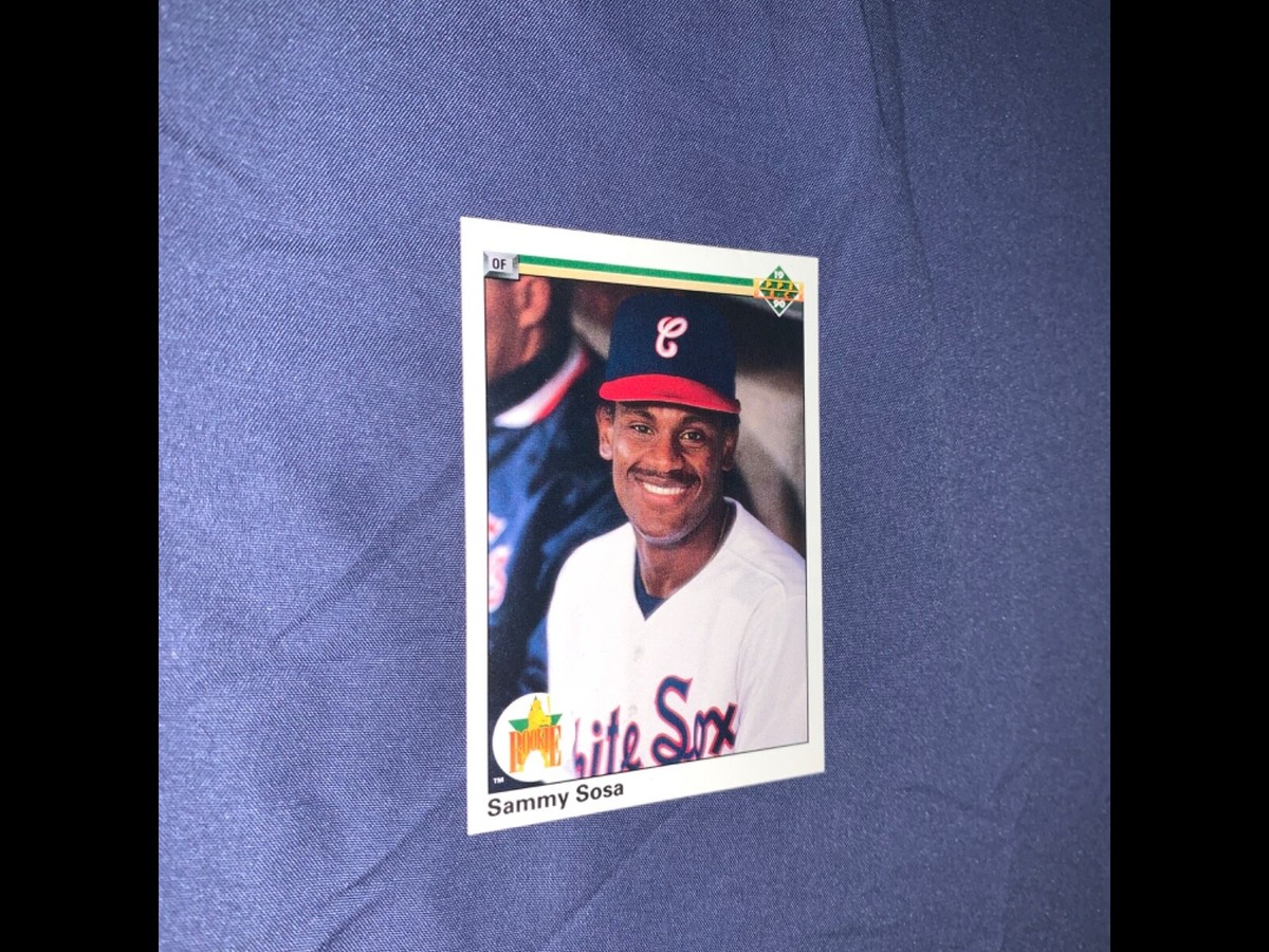 rare sammy sosa cards Sammy Sosa 1990 Upper Deck Rookie Card Error Card (Wrong DOB) ** Extremely Rare