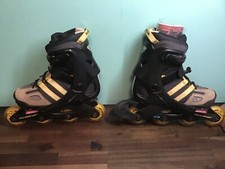 Rollerblade MX 900 Bio Dynamic Roller Blades adjustable Size 4-7Black Yellow