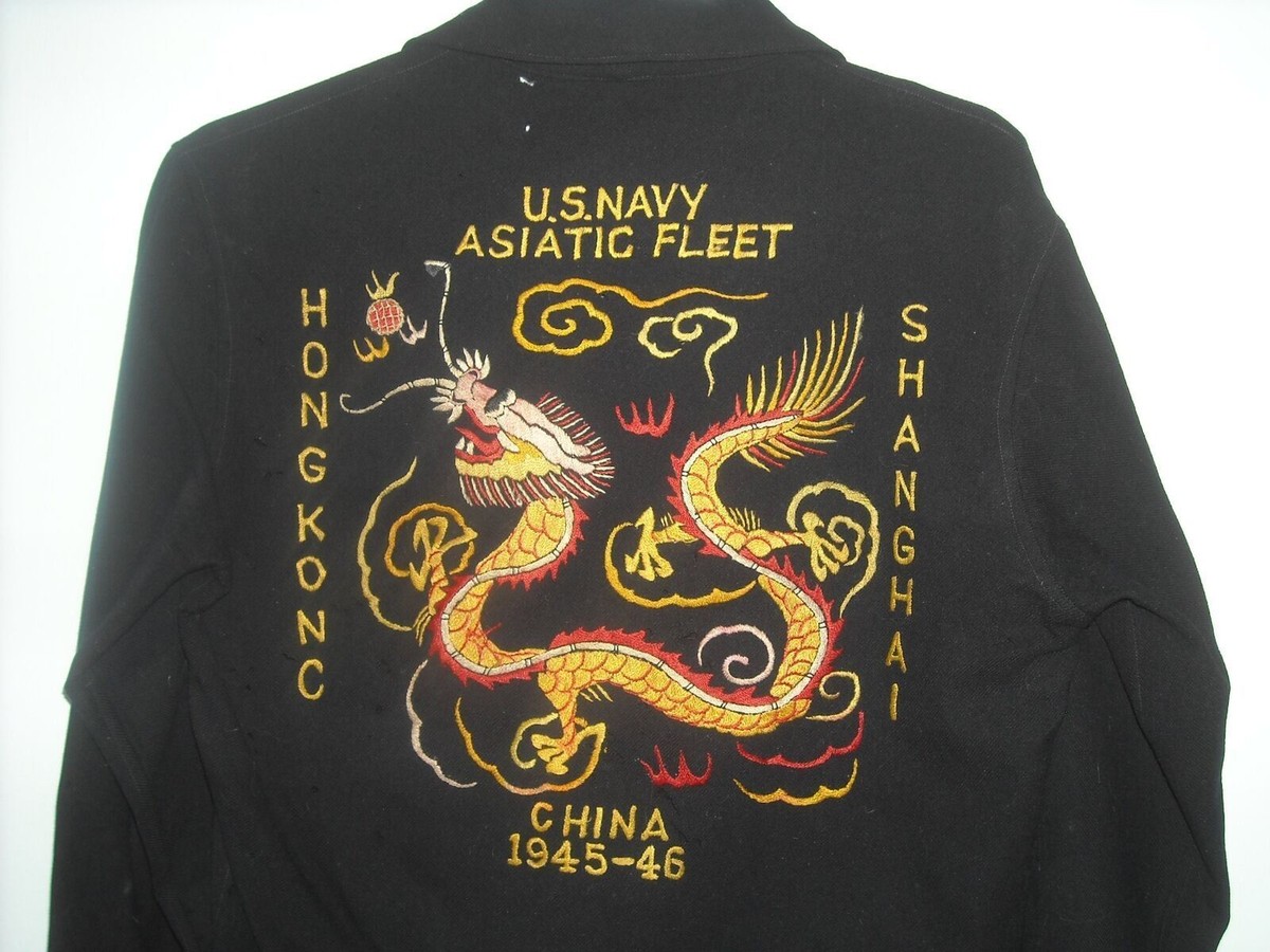 VTG WWII 40S SUKAJAN SOUVENIR HONG KONG CHINA JAPAN US NAVY VTG WWII 40S SUKAJAN SOUVENIR HONG KONG CHINA JAPAN US NAVY