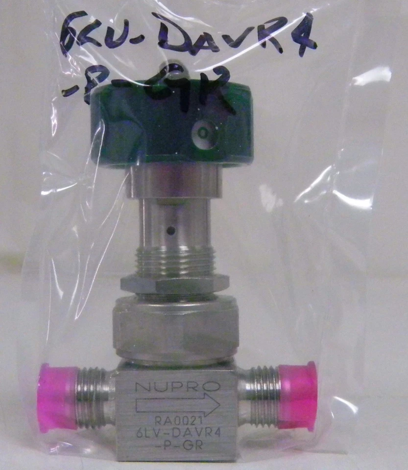 Nupro 6LV-DAVR4-P-GR 1/4 Turn Valve, 1/4" MVCR/MVCR, Used - Image 2 of 4