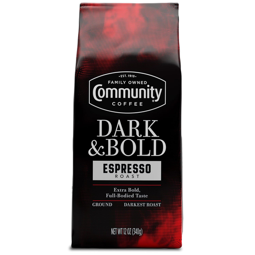 Dark & Bold Espresso Roast, Extra Dark Roast Ground Coffee, 12 Ounce Bag (Pack o