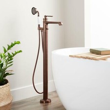 Signature Hardware Cooper Freestanding Tub Filler, Oil Rubbed Bronze