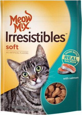 Irresistibles Soft Cat Treats, Salmon, 3 Ounce (Pack of 5)