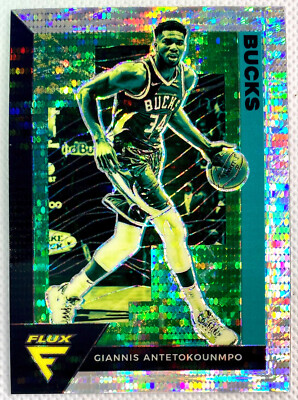 2020-21 Panini Flux Giannis Antetokounmpo Silver Pulsar Prizm Card 