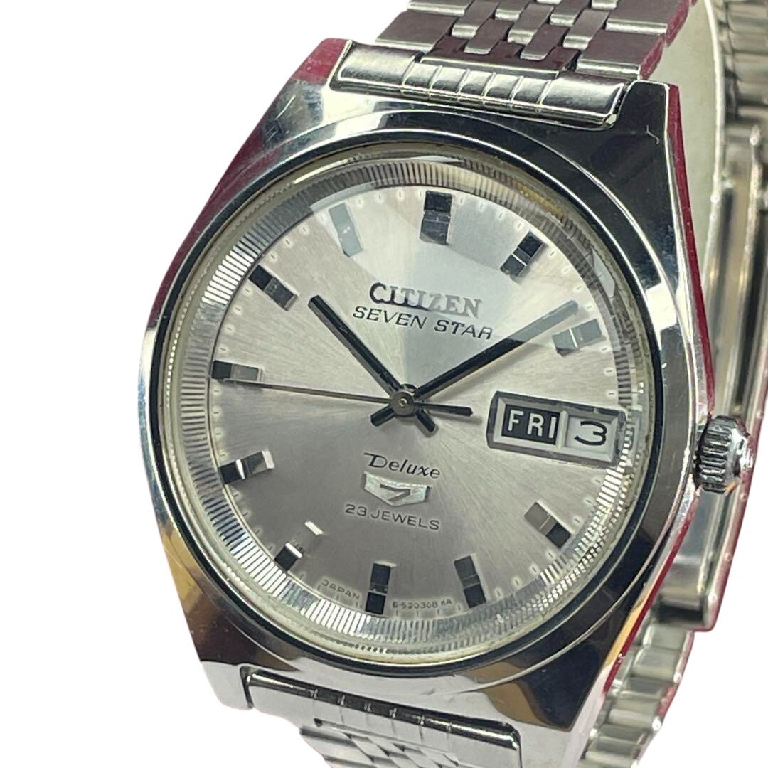 CITIZEN SEVEN STAR DX 38mm Japan Mens Wristwatch with Genuine Bracelet