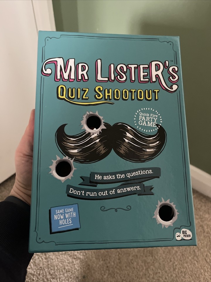 Big Potato Games Mr Lister's Quiz Shootout Board game Trivia eBay
