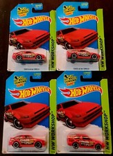 Hot Wheels 2015 Toyota AE-86 Corolla Red HW Workshop - Drift Race Lot of 4 NEW