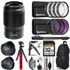 Nikon NIKKOR Z 50mm f/1.8 S Lens-3 Lenses+Tripod +Backpack -32GB