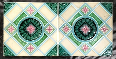 6'' x 6'' Ceramic Glazed tile Porcelain Brick Collection Display décor Nomark Q2