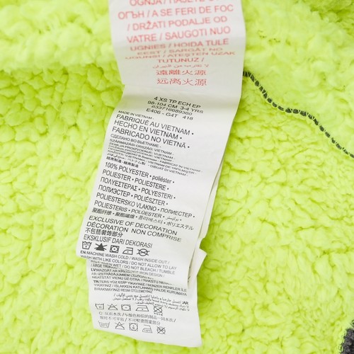Nike Kids Fleece Hoodie Jacket Full Zip Embroidered Logo Gray Size 4 - Picture 15 of 18