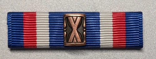 State Guard Association of Texas Member w/Hourglass- Moiré Ribbon -Made in USA