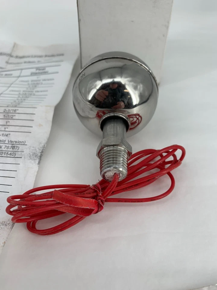 Gems 79999 Hi-Temp Float Level Switch LS-1950 SPST Stainless Steel 750PSI 20VA - Image 4 of 4