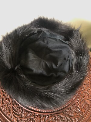 Striking Vintage Black Fox Fur Russian Styled Hat | eBay display picture 3