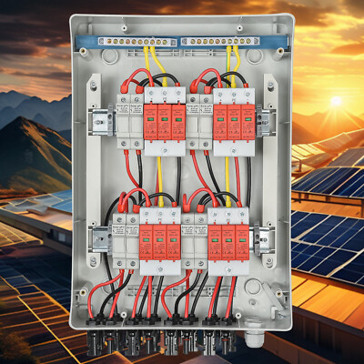 Überspannungsschutz PV Solar Anschlusskasten AC DC Trennschalter 1/2/3/4-Strings
