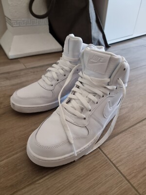 Neue Nike Ebernon Mid Sneaker Schuhe in Weiss Grösse 43