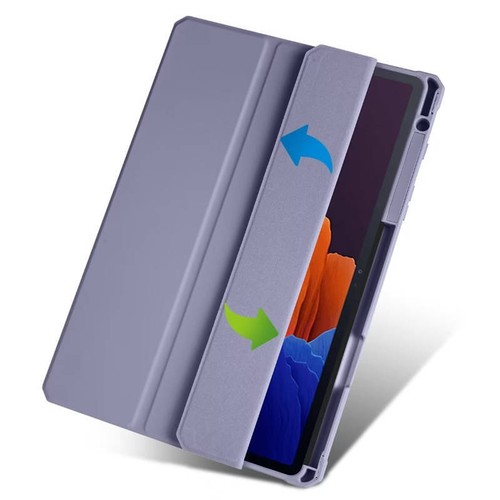 For Samsung Galaxy Tab S7 FE S8 Plus Tablet Case Smart PU Leather Stand Cover - Picture 46 of 49