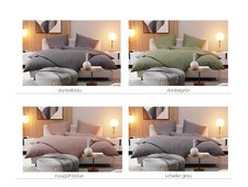 Mako Satin Damast Bettwäsche Fischgrät Design - verschiedene Farben und Größen