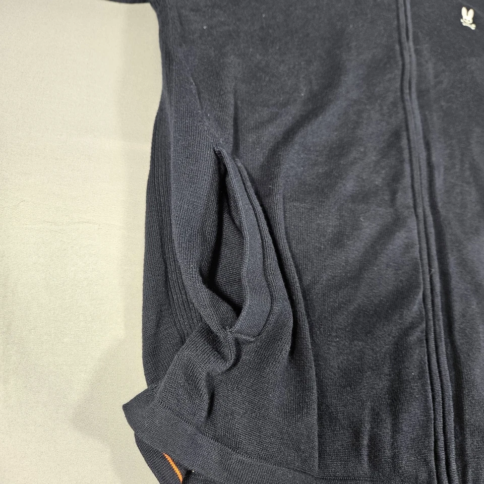 Свитер мужской Psycho Bunny Saratoga на молнии с ложным вырезом размер большой темно-синий - Изображение 4 из 4