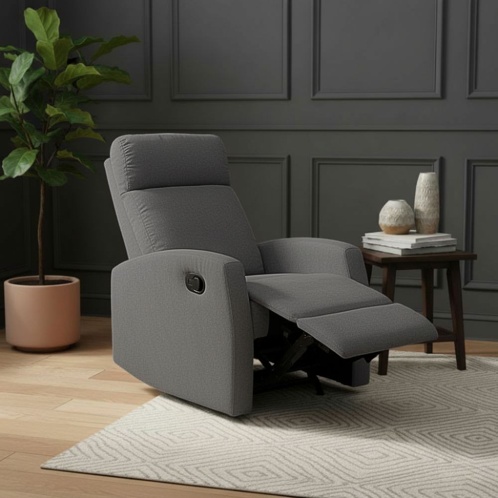 Veriaffari.it Grigio Poltrona Relax Manuale Giada Tessuto Colore - Immagine 3