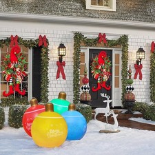 Christmas Balloons Reusable Giant Inflatable Christmas Balls Christmas way