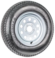 eCustomrim Trailer Tire On Rim ST215/75D14 14 in. LRC 5 Lug White Modular Wheel