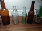 Lot Of 6 Vintage Bottles Coke, Milk Bottle, Beer, Canada Dry and More  — photo 4