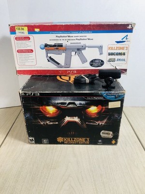 Killzone 3 Helghast Edition W Playstation Move Sharp Shooter & Ps3 Camera Read