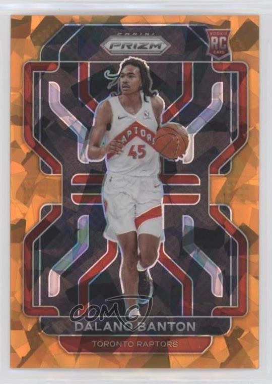 2021-22 Panini Prizm Orange Ice Prizm Dalano Banton #328 Rookie RC 01sb