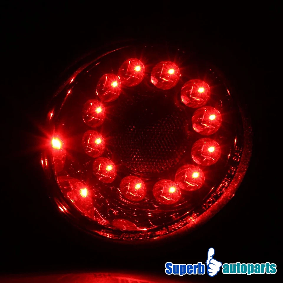 Fits 2005-2010 Chevy Cobalt 2Dr Coupe LED Tail Lights Brake Lamps Smoke Lens - Image 3 of 4