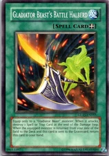 Gladiator Beast's Battle Halberd GLAS-EN055 Yu-Gi-Oh! Unlimited Light Play