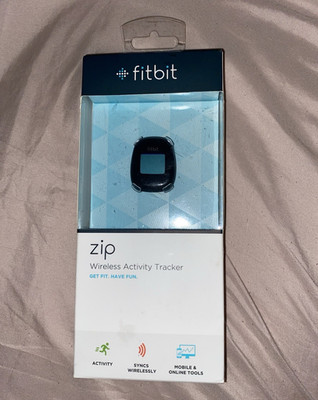 Fitbit Zip Wireless Bluetooth Activity Tracker Black Steps Calories Distance