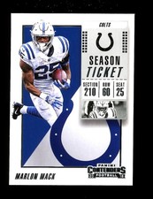 2018 Panini Contenders Season Ticket #59 Marlon Mack Indianapolis Colts QTY