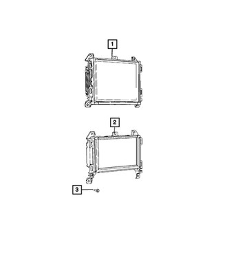 Genuine Mopar Multi Media Radio 68615156AB