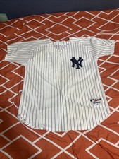 Majestic New York Yankees Carlos Rondon Vintage Pinstripe Baseball Jersey XL