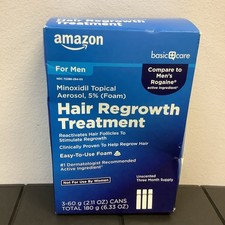 AMAZON MINOXIDIL TOPICAL AEROSOL 5 FOAM HAIR REGROWTH TREATMENT